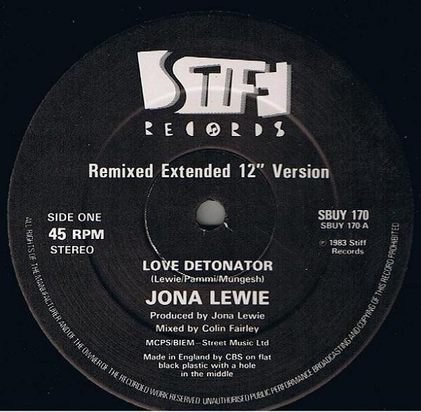 Jona Lewie - Love Detonator | Stiff Records (SBUY 170) - 3