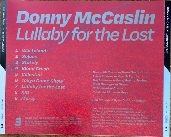 Donny McCaslin - Lullaby For The Lost | Universal Music (UCCU-1698) - 4
