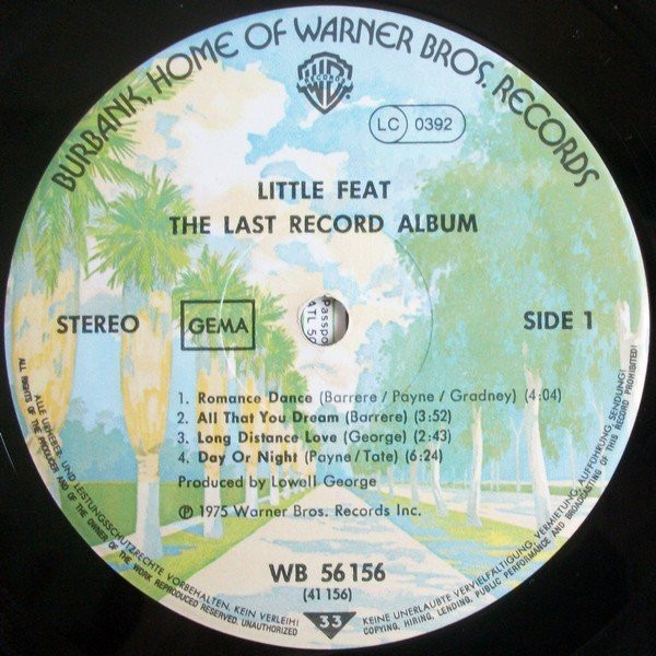 Little Feat - The Last Record Album | Warner Bros. Records (WB 56 156) - 3 Little Feat - The Last Record Album | Warner Bros. Records (WB 56 156) - 3