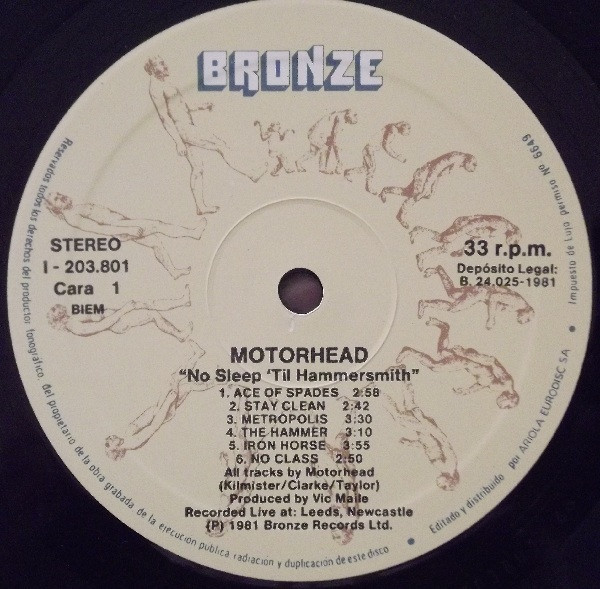 Motörhead - No Sleep 'til Hammersmith - Vinilo | Bronze (I-203801) - 4 Motörhead - No Sleep 'til Hammersmith - Vinilo | Bronze (I-203801) - 4