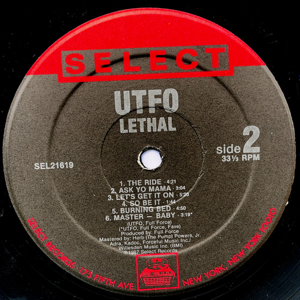 UTFO - Lethal | Select Records (SEL 21619) - 4 UTFO - Lethal | Select Records (SEL 21619) - 4