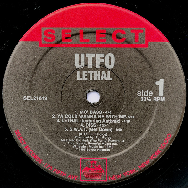 UTFO - Lethal | Select Records (SEL 21619) - 3 UTFO - Lethal | Select Records (SEL 21619) - 3