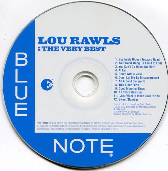 Lou Rawls - The Very Best | Blue Note (7243 77404 2 8) - 3 Lou Rawls - The Very Best | Blue Note (7243 77404 2 8) - 3