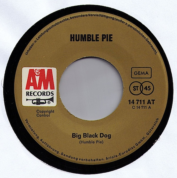 Humble Pie - Big Black Dog | A&M Records (14 711 AT) - 3