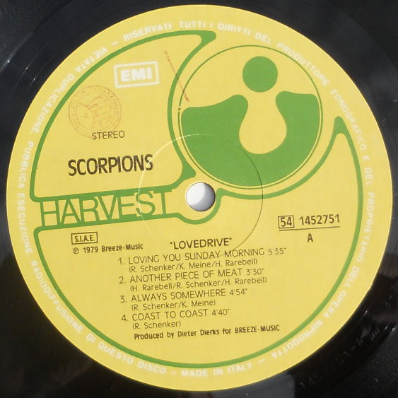 Scorpions - Lovedrive | Harvest (54 1452751) - 3