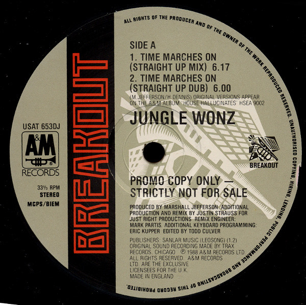 Jungle Wonz - Time Marches On (The Remixes) | Breakout (USAT 653DJ) - 3