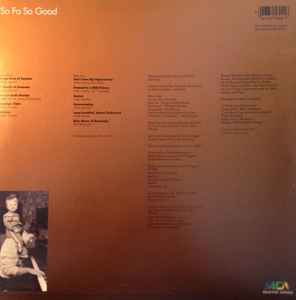 John Jarvis - So Fa So Good | MCA Records (MCA-5690) - 2 John Jarvis - So Fa So Good | MCA Records (MCA-5690) - 2