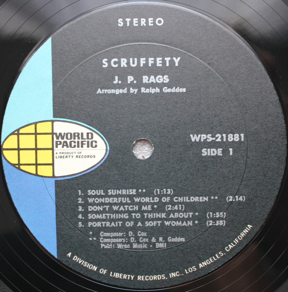 J.P. Rags - Scruffety | World Pacific Records (WPS-21881) - 3