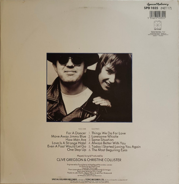 Clive Gregson And Christine Collister - Love Is A Strange Hotel | Special Delivery (SPD 1035) - 2 Clive Gregson And Christine Collister - Love Is A Strange Hotel | Special Delivery (SPD 1035) - 2