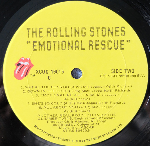 The Rolling Stones - Emotional Rescue | Rolling Stones Records (XCOC 16015) - 4 The Rolling Stones - Emotional Rescue | Rolling Stones Records (XCOC 16015) - 4