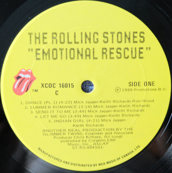 The Rolling Stones - Emotional Rescue | Rolling Stones Records (XCOC 16015) - 3 The Rolling Stones - Emotional Rescue | Rolling Stones Records (XCOC 16015) - 3