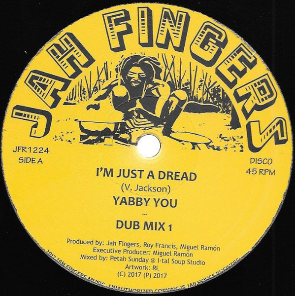 Yabby You - I'm Just A Dread | Jah Fingers Music (JFR1224) - main
