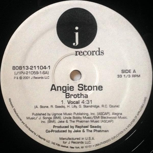 Angie Stone - Brotha | J Records (80813-21104-1) - 2