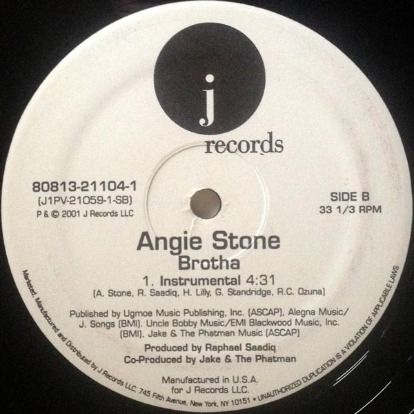 Angie Stone - Brotha | J Records (80813-21104-1) - 3