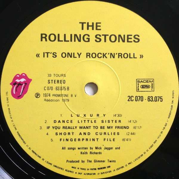 The Rolling Stones - It's Only Rock 'N Roll | Rolling Stones Records (2C 070 63075) - 3 The Rolling Stones - It's Only Rock 'N Roll | Rolling Stones Records (2C 070 63075) - 3