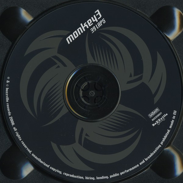 Monkey 3 - 39 Laps | Buzzville Records (BUZZCD021) - 3