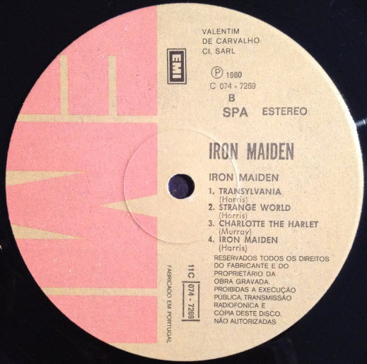 Iron Maiden - Iron Maiden | EMI (11C 074 07269) - 4
