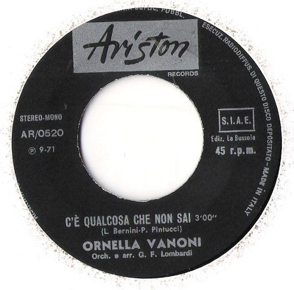 Ornella Vanoni - Domani È Un Altro Giorno | Ariston (AR.0520) - 4