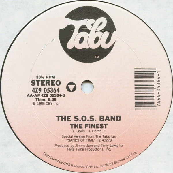 The S.O.S. Band - The Finest | Tabu Records (4Z9 05364) - 3