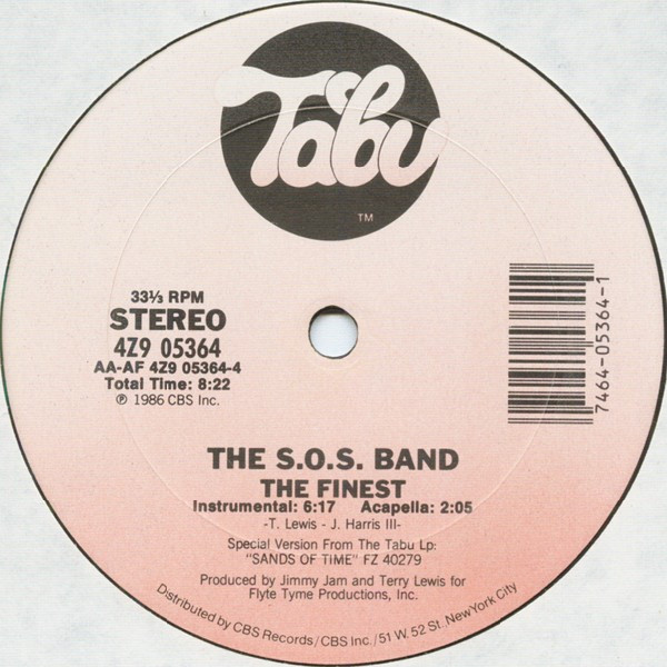 The S.O.S. Band - The Finest | Tabu Records (4Z9 05364) - 4