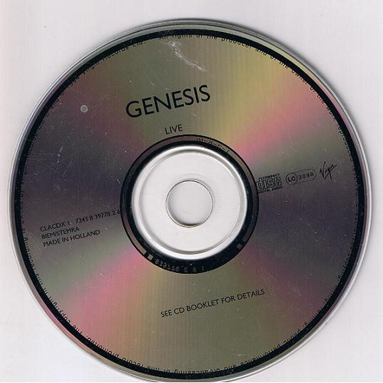 Genesis - Live | Virgin (CLACDX 1) - 2