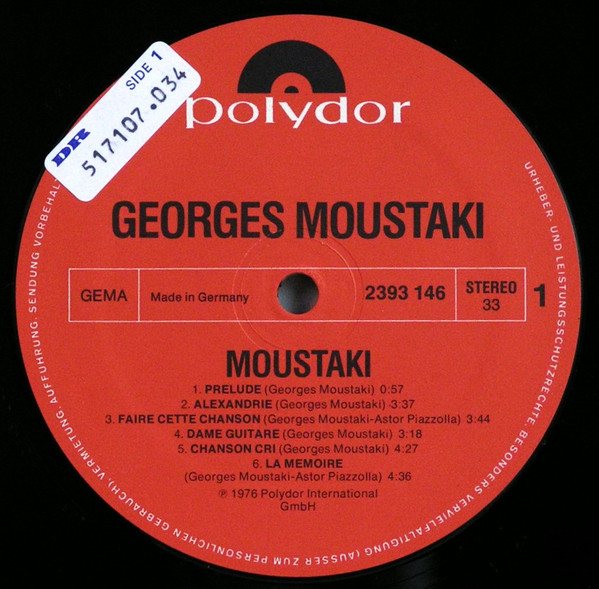 Georges Moustaki - Moustaki | Polydor (2393 146) - 4 Georges Moustaki - Moustaki | Polydor (2393 146) - 4