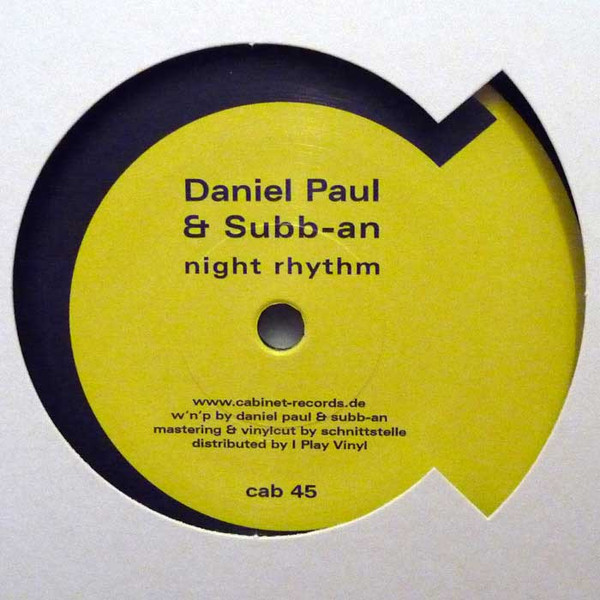 Subb-an / Daniel Paul - Island Fever / Night Rhythm | Cabinet Records (cab 45) - 2