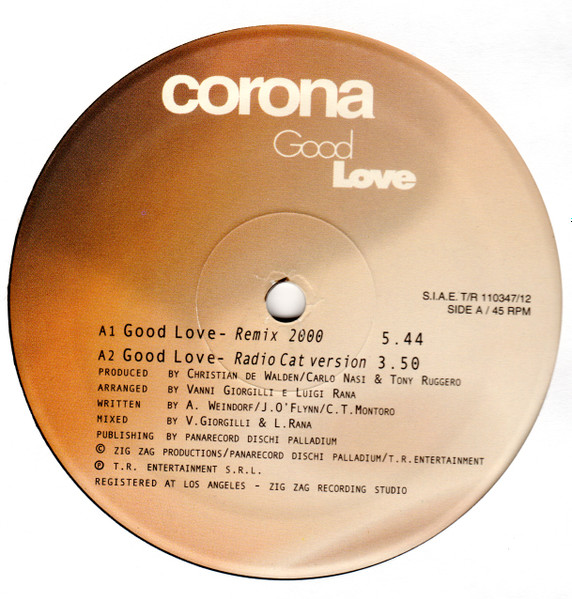 Corona - Good Love | T.R. Entertainment (TR110347/12) - 2 Corona - Good Love | T.R. Entertainment (TR110347/12) - 2