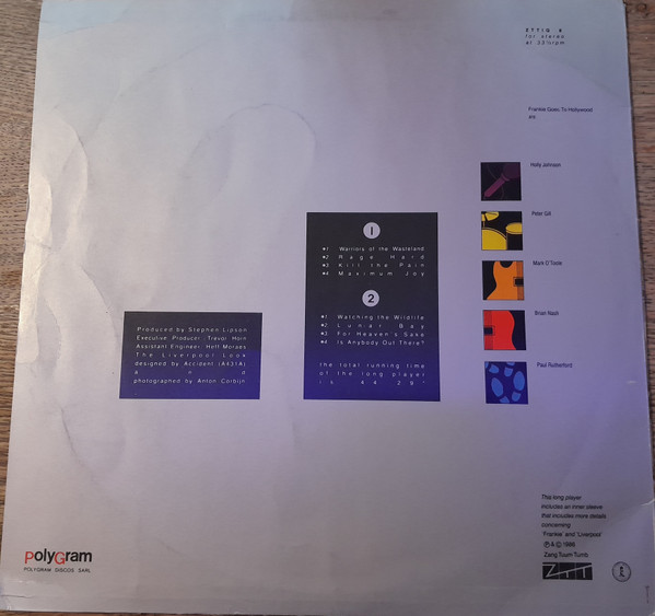 Frankie Goes To Hollywood - Liverpool | Island Records (ZTTIQ 8) - 3