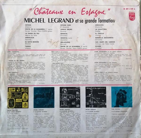 Michel Legrand Et Sa Grande Formation - Châteaux En Espagne | Philips (B 07.159 L) - 2 Michel Legrand Et Sa Grande Formation - Châteaux En Espagne | Philips (B 07.159 L) - 2