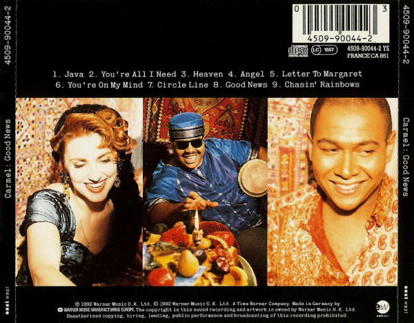 Carmel - Good News | EastWest (4509-90044-2) - 2