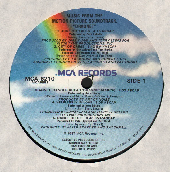 Various - Dragnet - Music From The Motion Picture Soundtrack | MCA Records (MCA 6210) - 3 Various - Dragnet - Music From The Motion Picture Soundtrack | MCA Records (MCA 6210) - 3