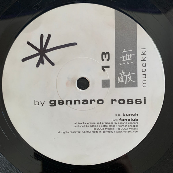 Gennaro Rossi - Bunch / Fanclub | Mutekki (13) - 2