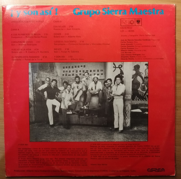 Sierra Maestra - ¡Y Son Así! | Areito (LD-4096) - 2