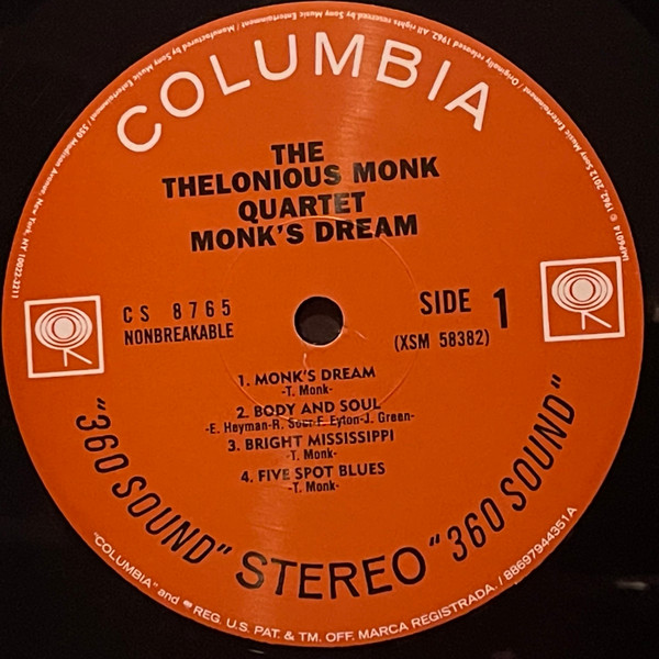 The Thelonious Monk Quartet - Monk's Dream | Impex Records (IMP6014) - 3 The Thelonious Monk Quartet - Monk's Dream | Impex Records (IMP6014) - 3