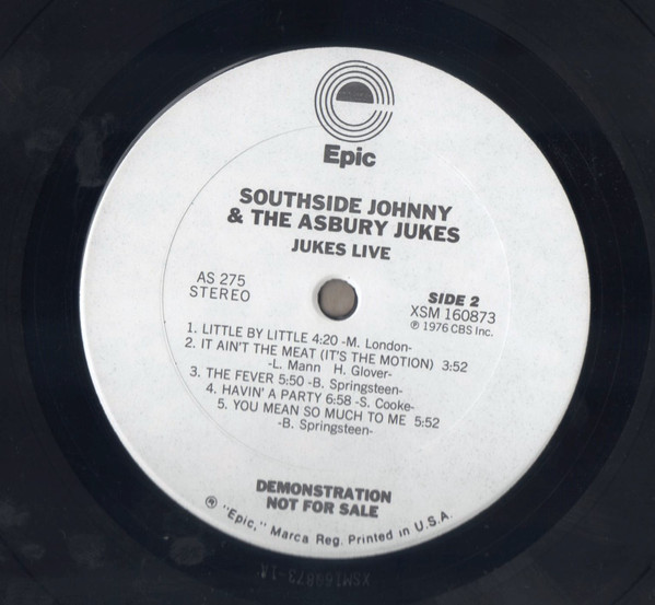 Southside Johnny & The Asbury Jukes - Jukes Live At The Bottom Line | Epic (AS 275) - 4