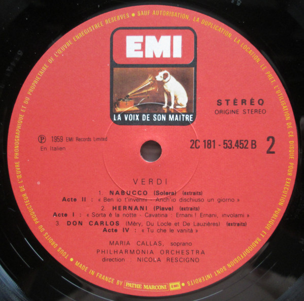 Maria Callas - Héroïnes De Verdi | La Voix De Son Maître (2C 181 - 53452 / 3) - 4 Maria Callas - Héroïnes De Verdi | La Voix De Son Maître (2C 181 - 53452 / 3) - 4