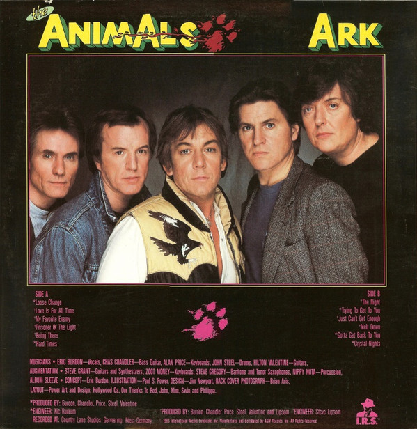 The Animals - Ark | I.R.S. Records (SP 70037)