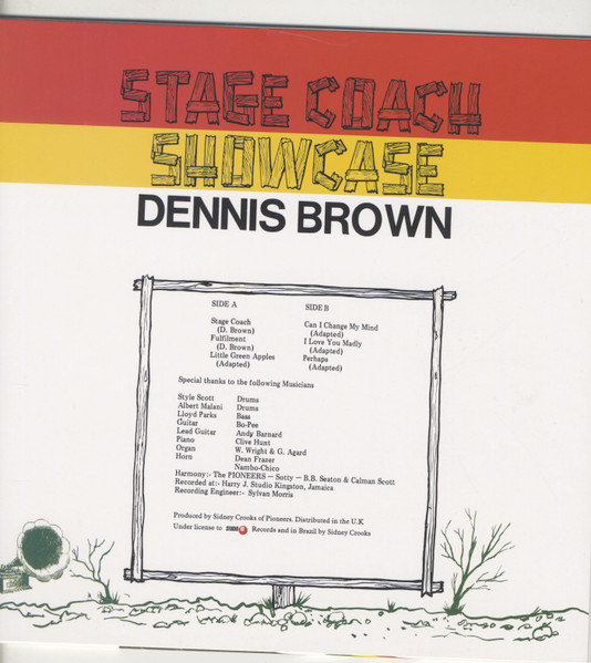 Dennis Brown - Stage Coach Showcase | Joe Gibbs Music (JGML-6064) - 2