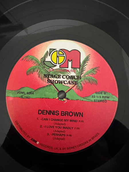 Dennis Brown - Stage Coach Showcase | Joe Gibbs Music (JGML-6064) - 4