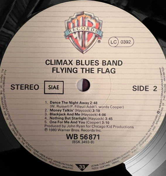 Climax Blues Band - Flying The Flag | Warner Bros. Records (WB 56 871) - 4 Climax Blues Band - Flying The Flag | Warner Bros. Records (WB 56 871) - 4