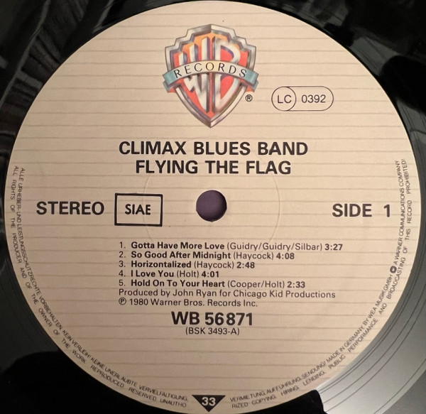Climax Blues Band - Flying The Flag | Warner Bros. Records (WB 56 871) - 3 Climax Blues Band - Flying The Flag | Warner Bros. Records (WB 56 871) - 3
