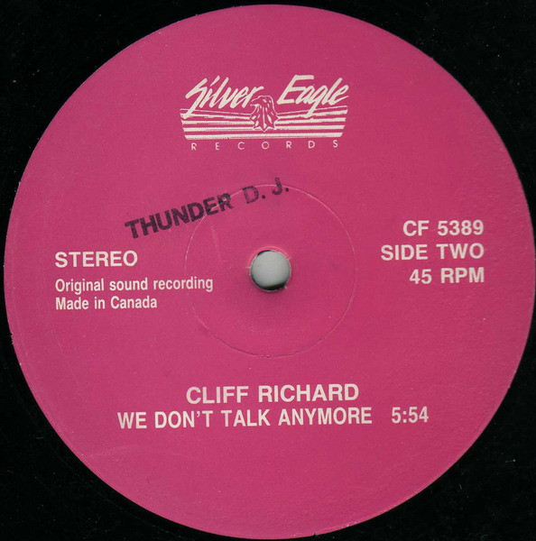 Wings / Cliff Richard - Goodnight Tonight / We Don't Talk Anymore | Silver Eagle Records (CF 5389) - 2 Wings / Cliff Richard - Goodnight Tonight / We Don't Talk Anymore | Silver Eagle Records (CF 5389) - 2