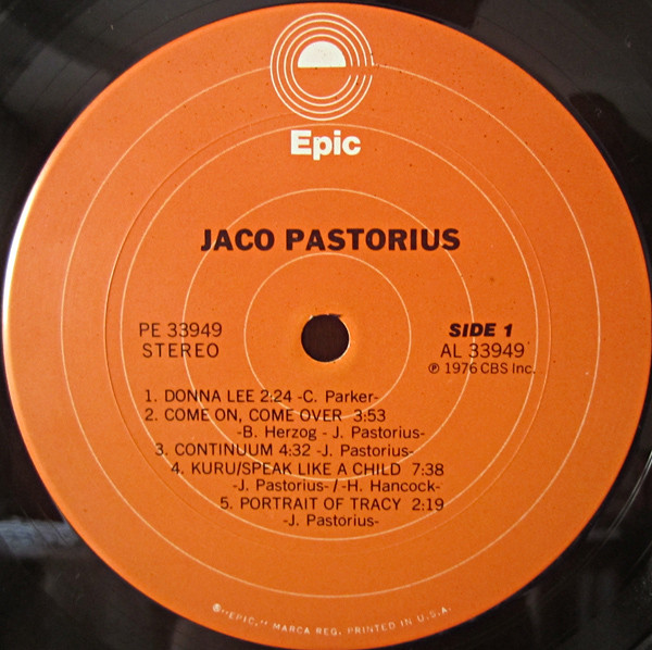 Jaco Pastorius - Jaco Pastorius | Epic (PE 33949) - 3 Jaco Pastorius - Jaco Pastorius | Epic (PE 33949) - 3