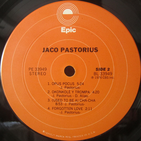 Jaco Pastorius - Jaco Pastorius | Epic (PE 33949) - 4 Jaco Pastorius - Jaco Pastorius | Epic (PE 33949) - 4