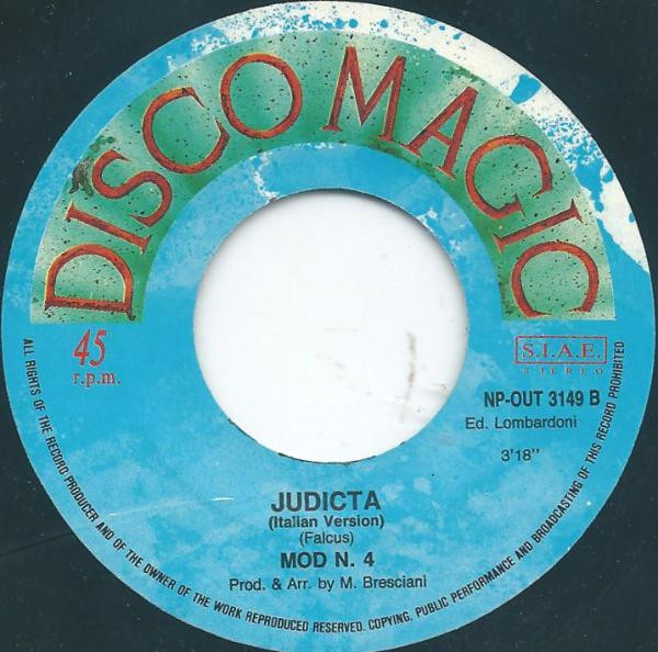 MOD N.4 - Judicta | Discomagic Records (OUT 3149) - 4