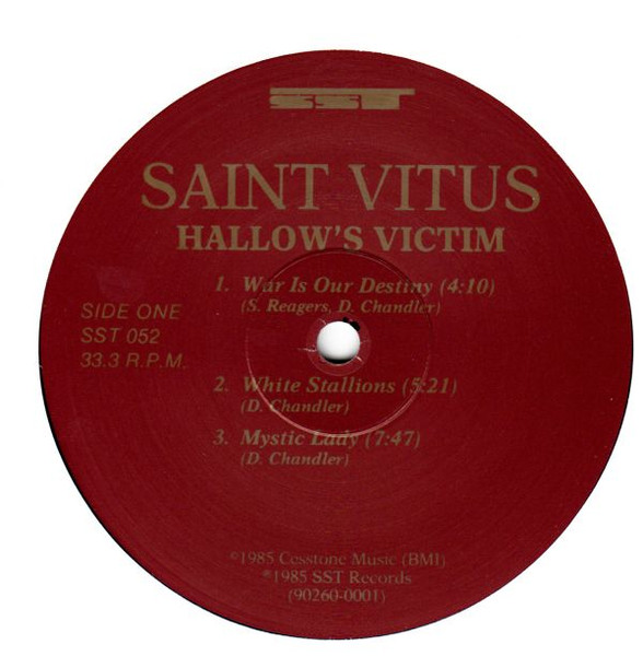 Saint Vitus - Hallow's Victim [Vinyl] | SST Records (SST 052) - 3