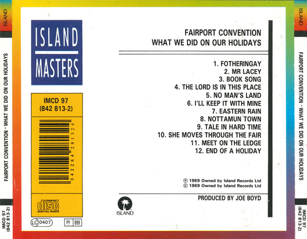 Fairport Convention - What We Did On Our Holidays | Island Masters (IMCD 97) - 2