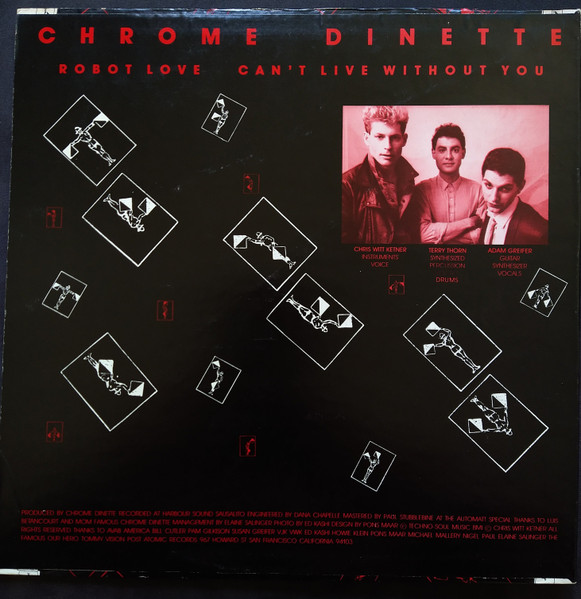 Chrome Dinette - Robot Love / Can't Live Without You | Post Atomic Records (M-8513) - 2