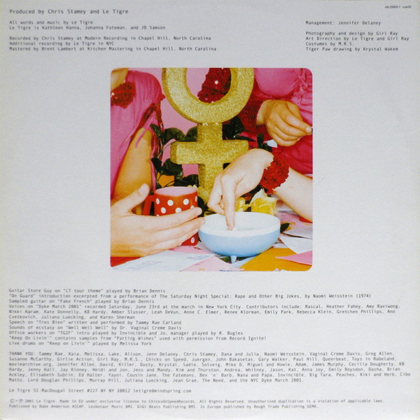 Le Tigre - Feminist Sweepstakes | Chicks On Speed Records (COSR005) - 3